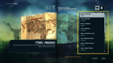 Increased map price