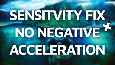 Sensitivity Fix and No Negative Acceleration