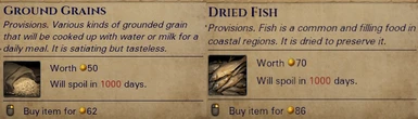 Grain and Fish - Longer Spoilage