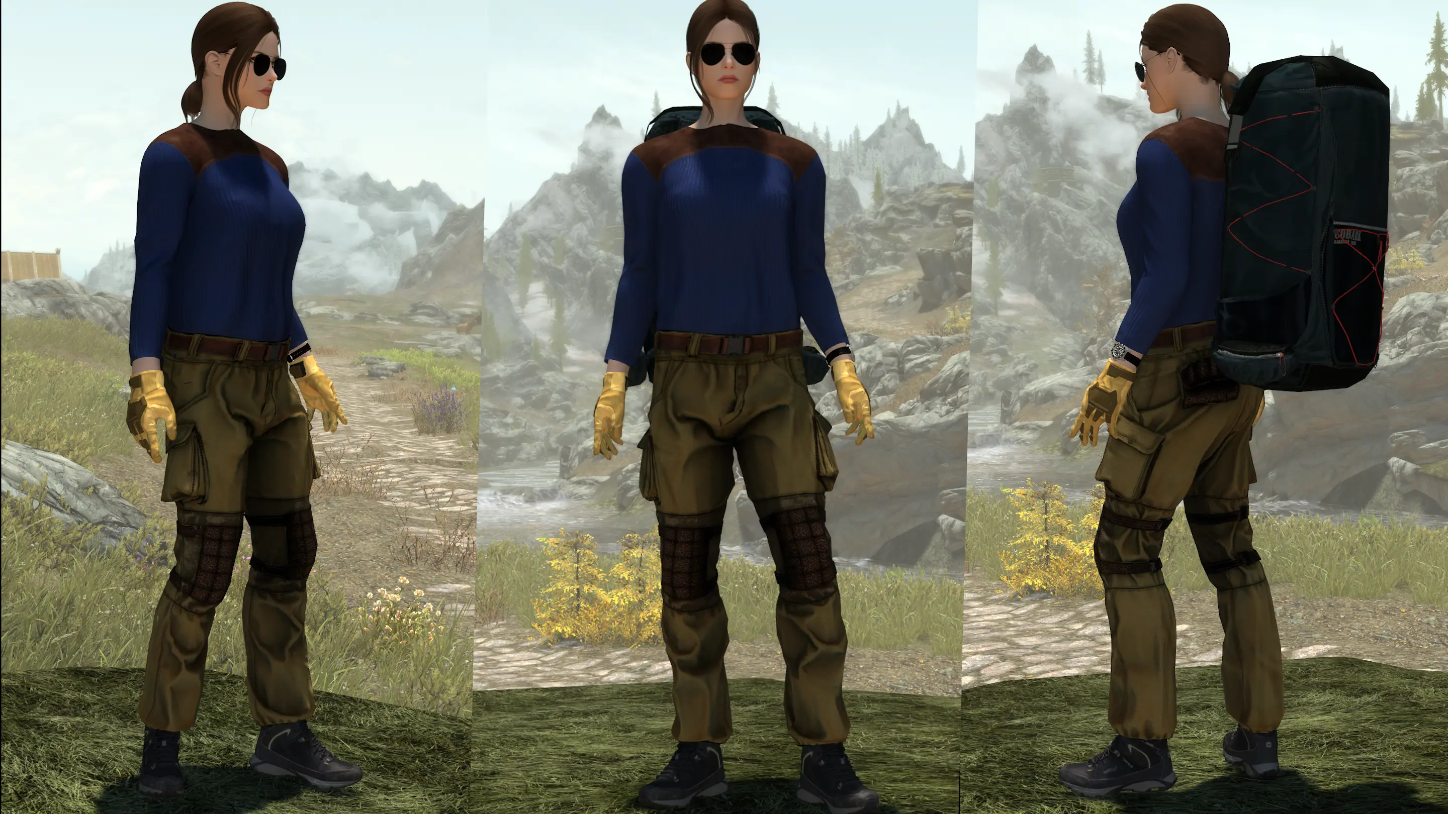 Modern Adventurer's Outfit - CBBE 3BA at Skyrim Special Edition Nexus ...