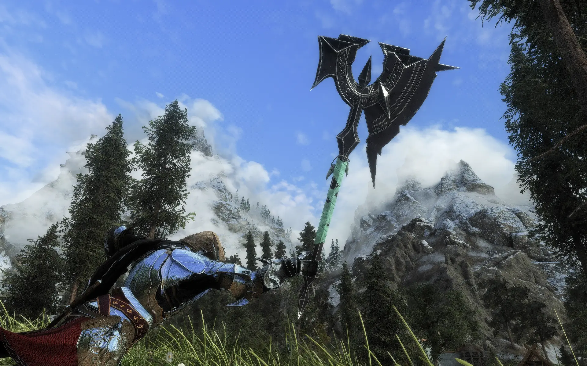 Haunted Axe Greataxe Twinblade and Axe 3 in One at Skyrim Special ...