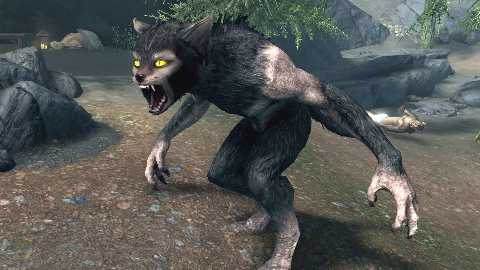 The Werecat - Lykoi Cat inspired Werewolf replacer at Skyrim Special ...