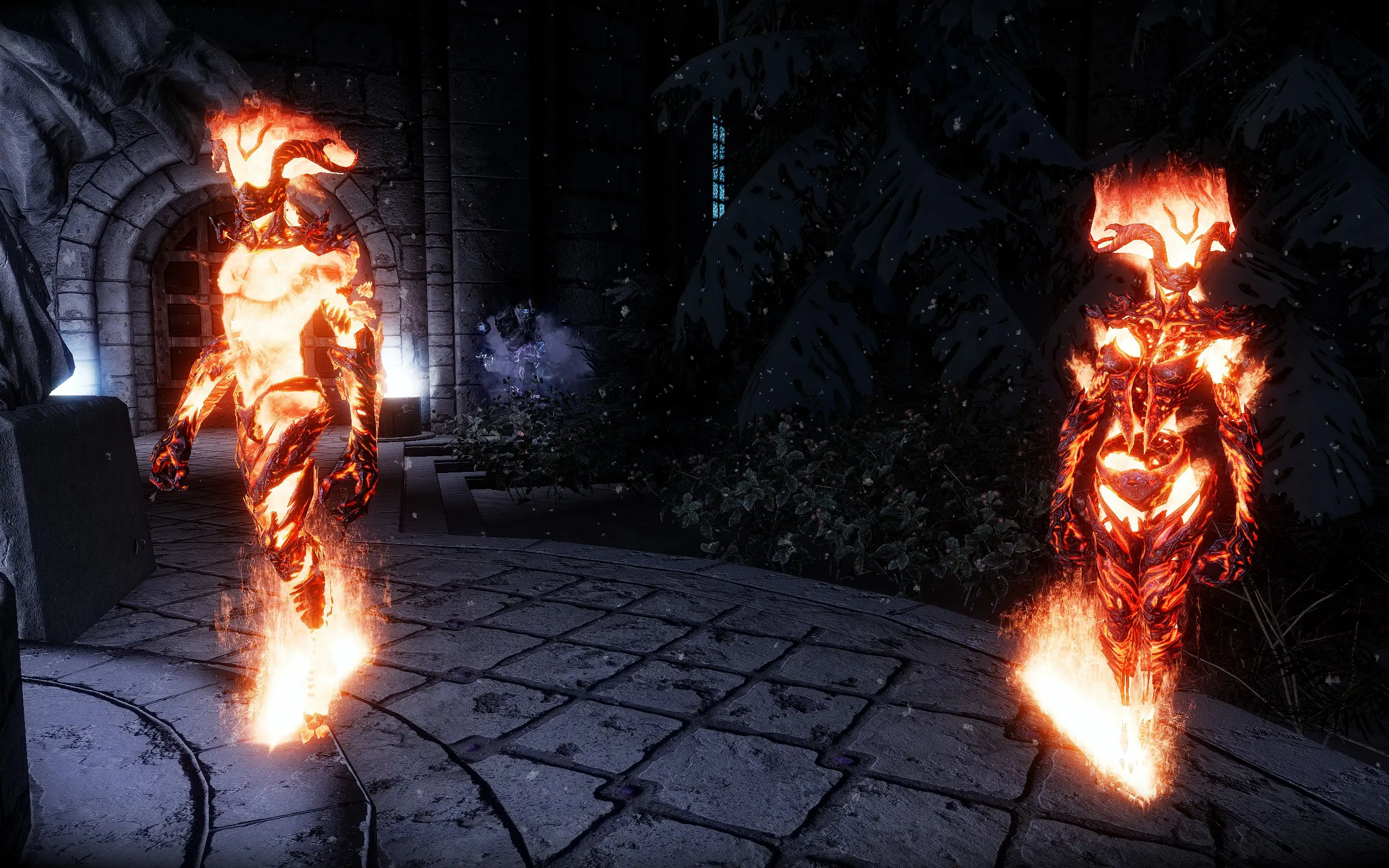 Flame Atronach Variants Male And Potents At Skyrim Special Edition Nexus Mods And Community