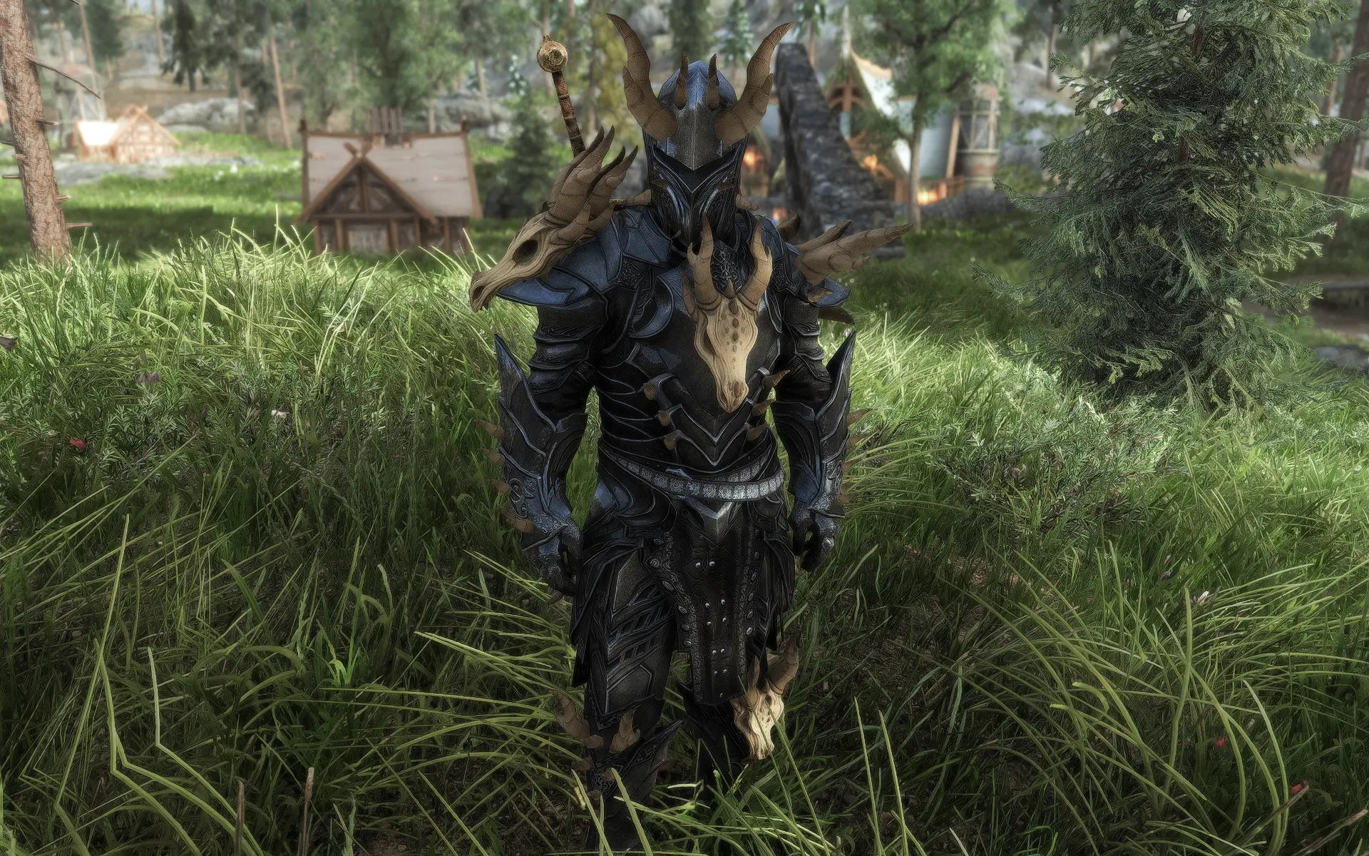 (SE) Obsidian Dragon Armor (Ebony Plus) and Dragonslayer Greataxe at ...