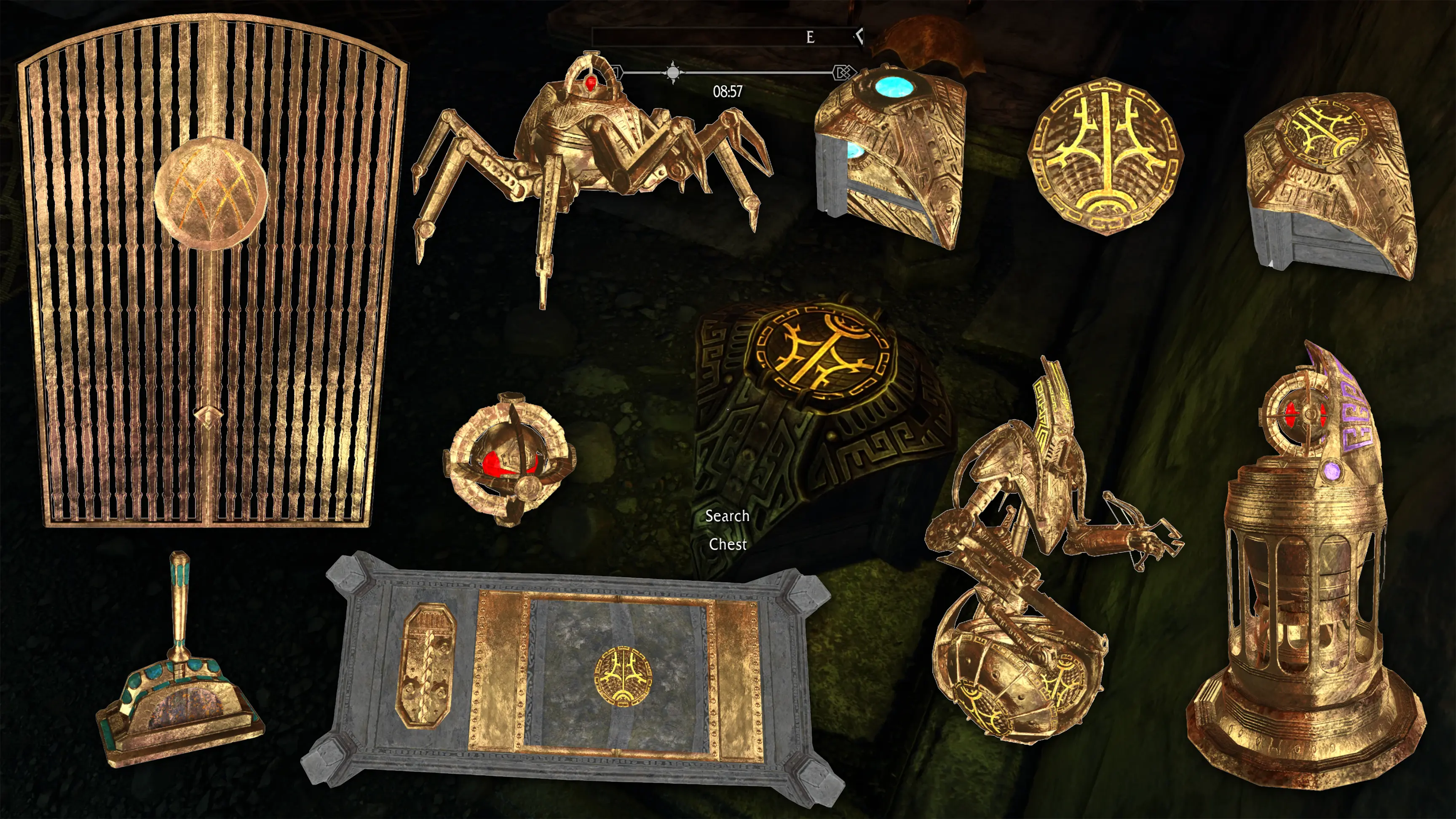 Dwemer Tech Glowmapped - ENB Light - Golden Dwemer Pipeworks Redone ...