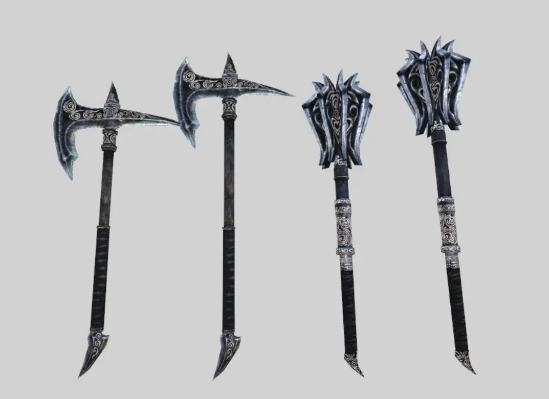 Simply Longer Maces And War Axes At Skyrim Special Edition Nexus - Mods 