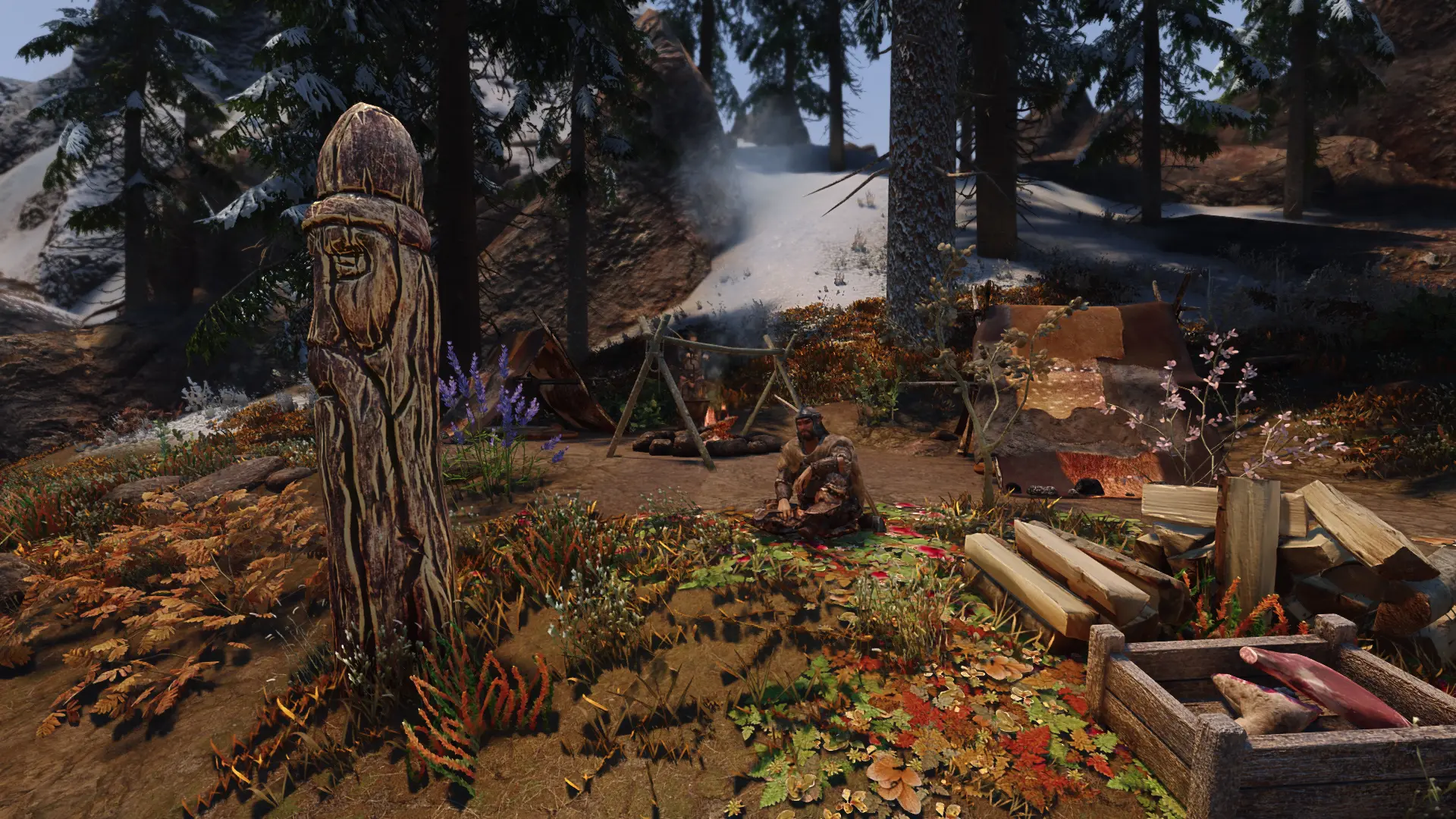 WiZkiD Hunter's Camp Overhaul at Skyrim Special Edition Nexus - Mods ...