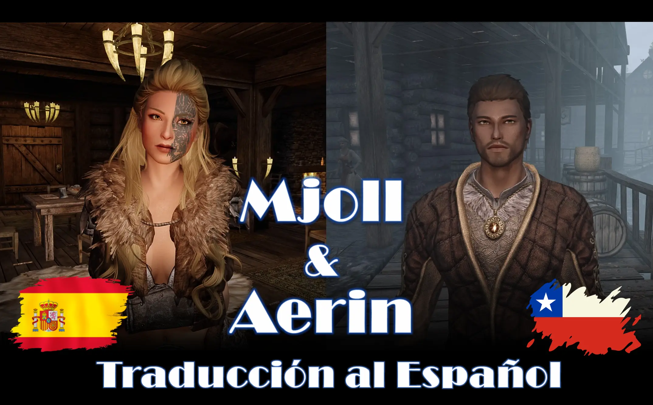 AW Mjoll and Aerin Replacers SPANISH at Skyrim Special Edition