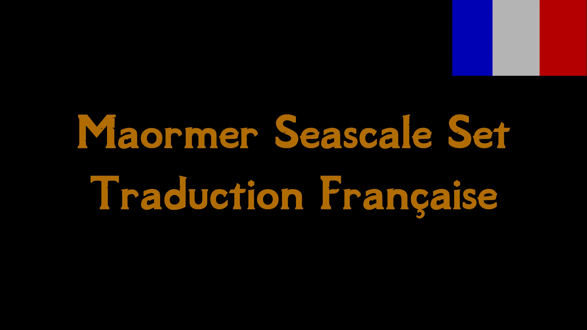 Maormer Seascale Set Trad Fr At Skyrim Special Edition Nexus - Mods And 