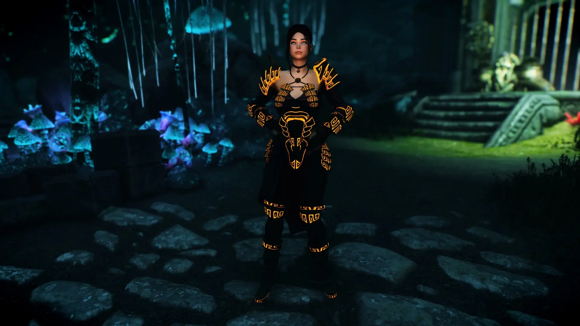 Dwemer Researcher Armor Glowmapped at Skyrim Special Edition Nexus ...