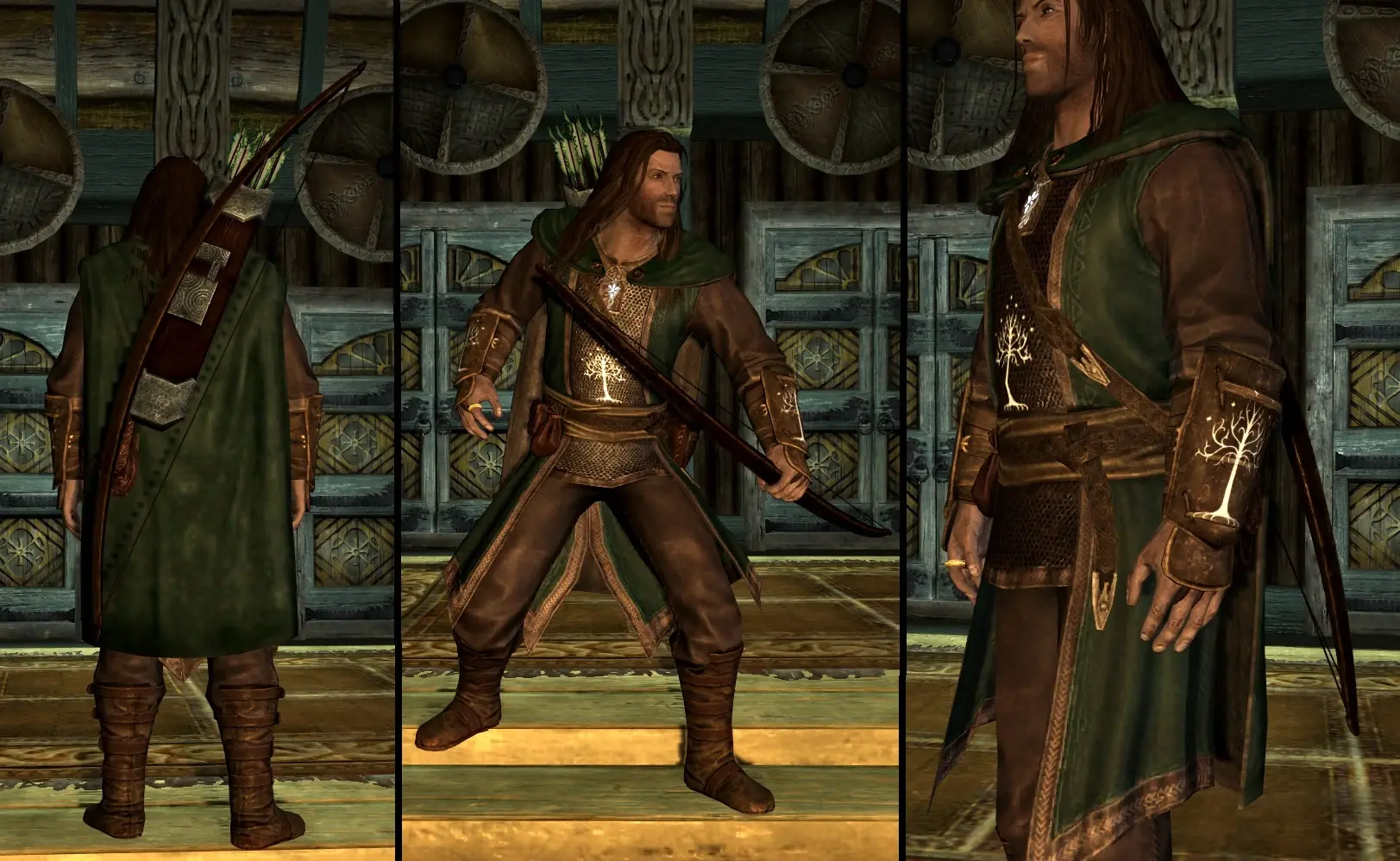 Gondorian Ranger Armor and Ithilien Ranger Cloak LOTR at Skyrim Special ...