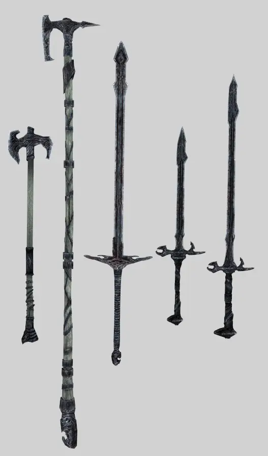 Polearms Longswords Axes and Maces at Skyrim Special Edition Nexus ...