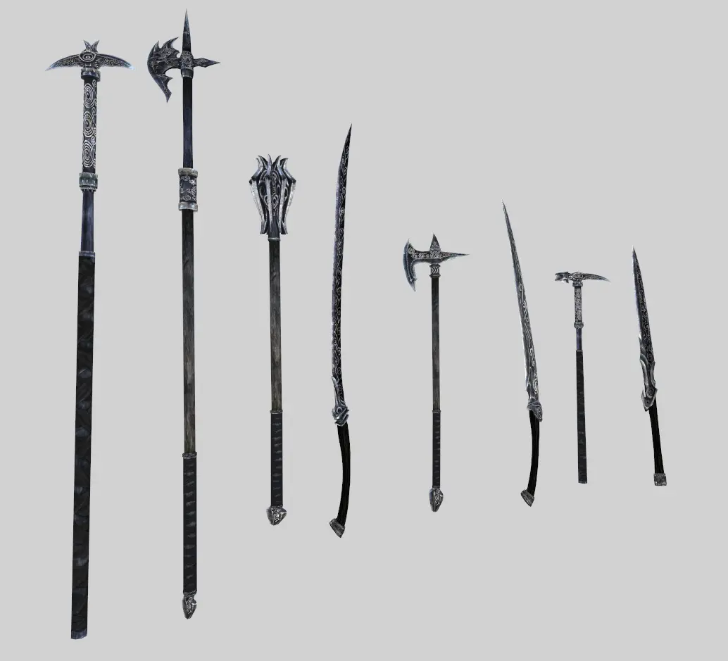 Polearms Longswords Axes and Maces at Skyrim Special Edition Nexus ...