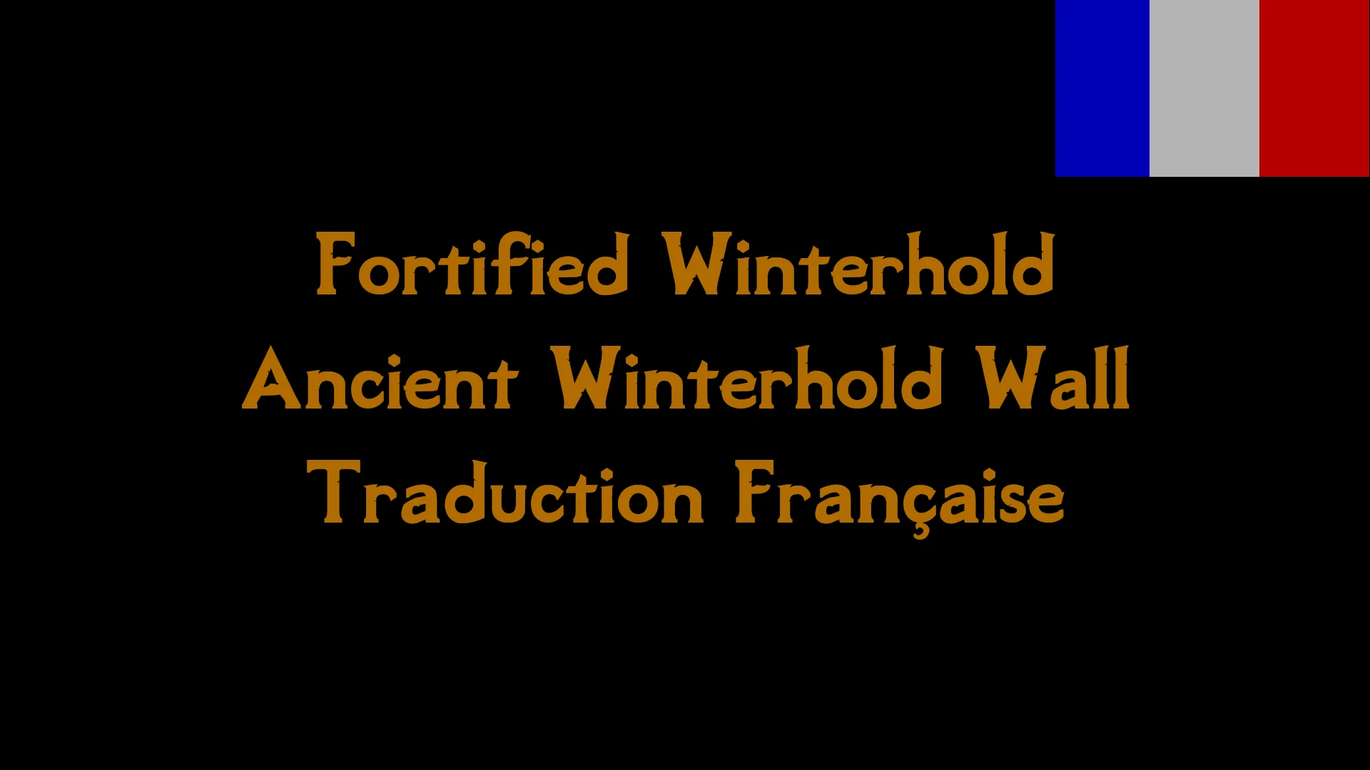 Fortified Winterhold - Ancient Winterhold Wall Trad FR at Skyrim ...