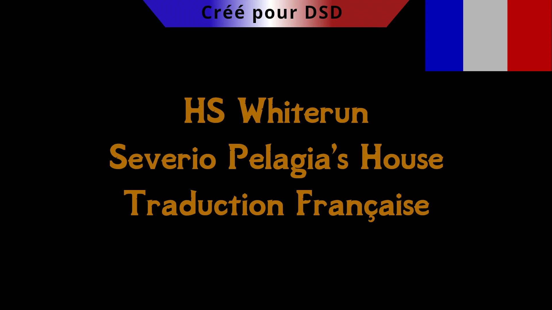 HS Whiterun - Severio Pelagia's House Trad FR at Skyrim Special Edition ...