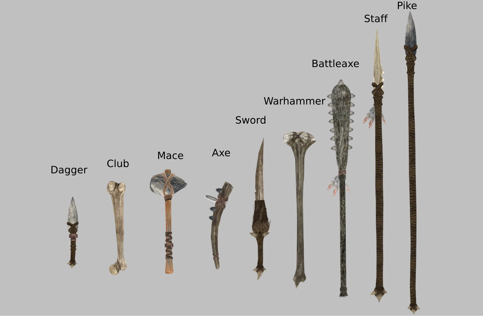 To the Masses - Forsworn Weapons at Skyrim Special Edition Nexus - Mods ...