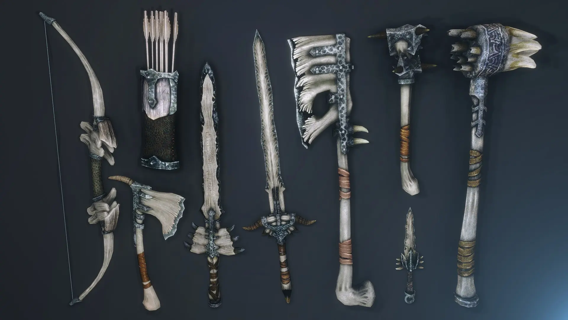 Dragon Bone Weapons Complete at Skyrim Special Edition Nexus - Mods and