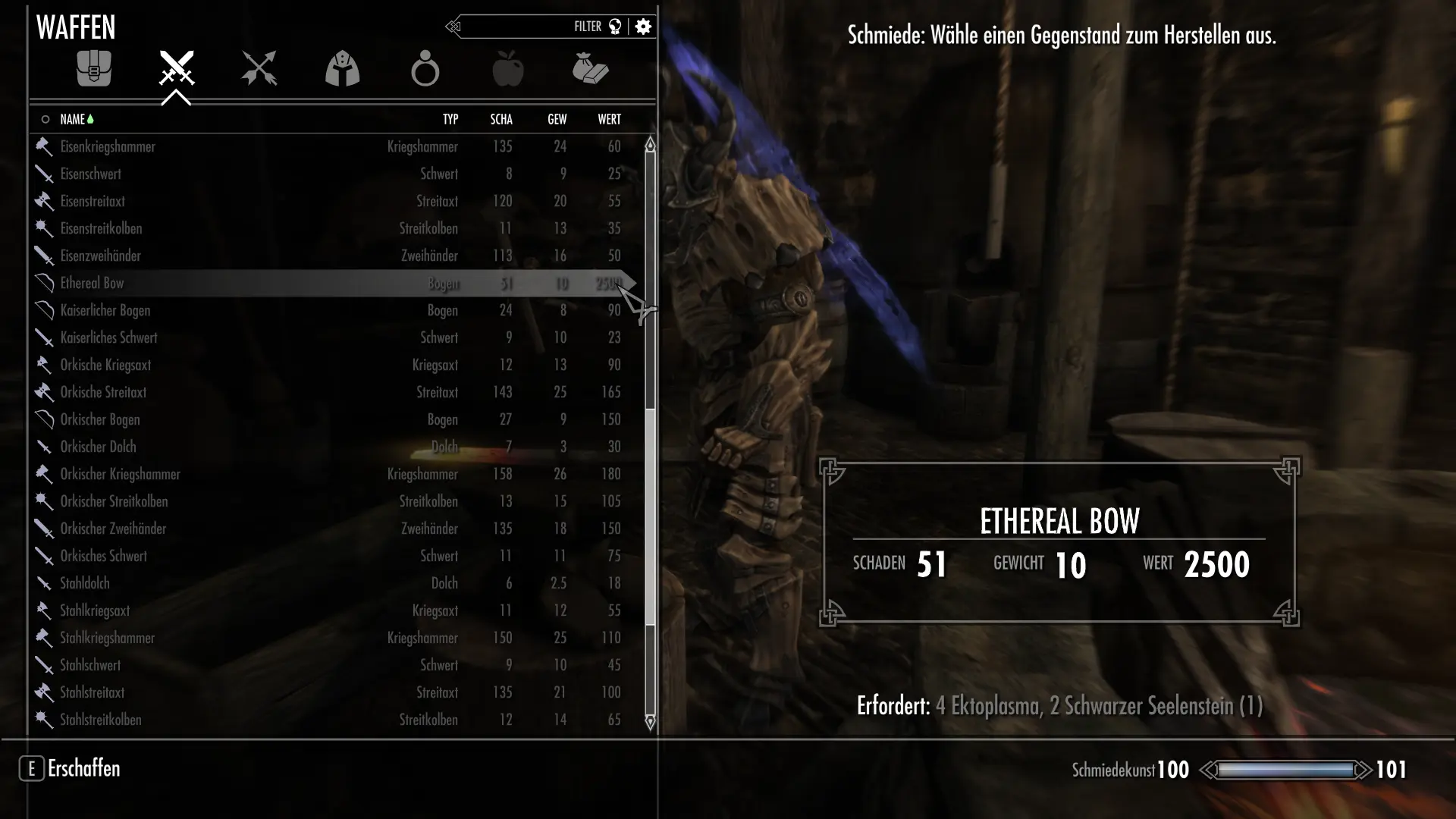 Ethereal Arrows and Bow at Skyrim Special Edition Nexus - Mods and ...