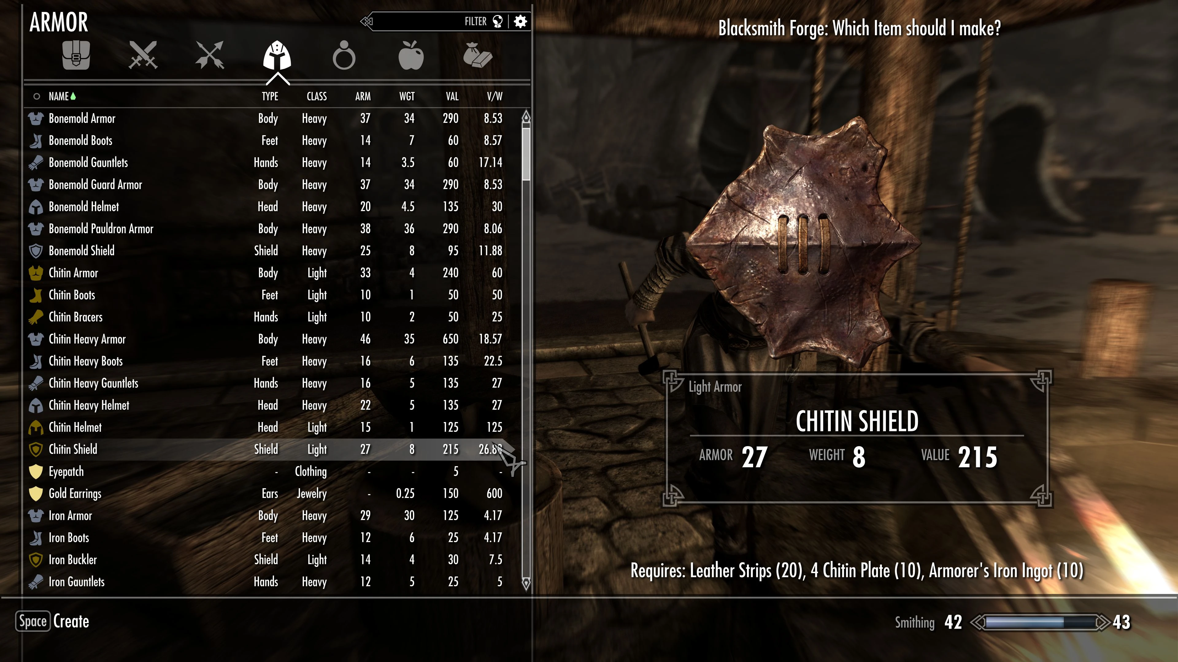 Leather Strips for Chitin and Bonemold at Skyrim Special Edition Nexus ...