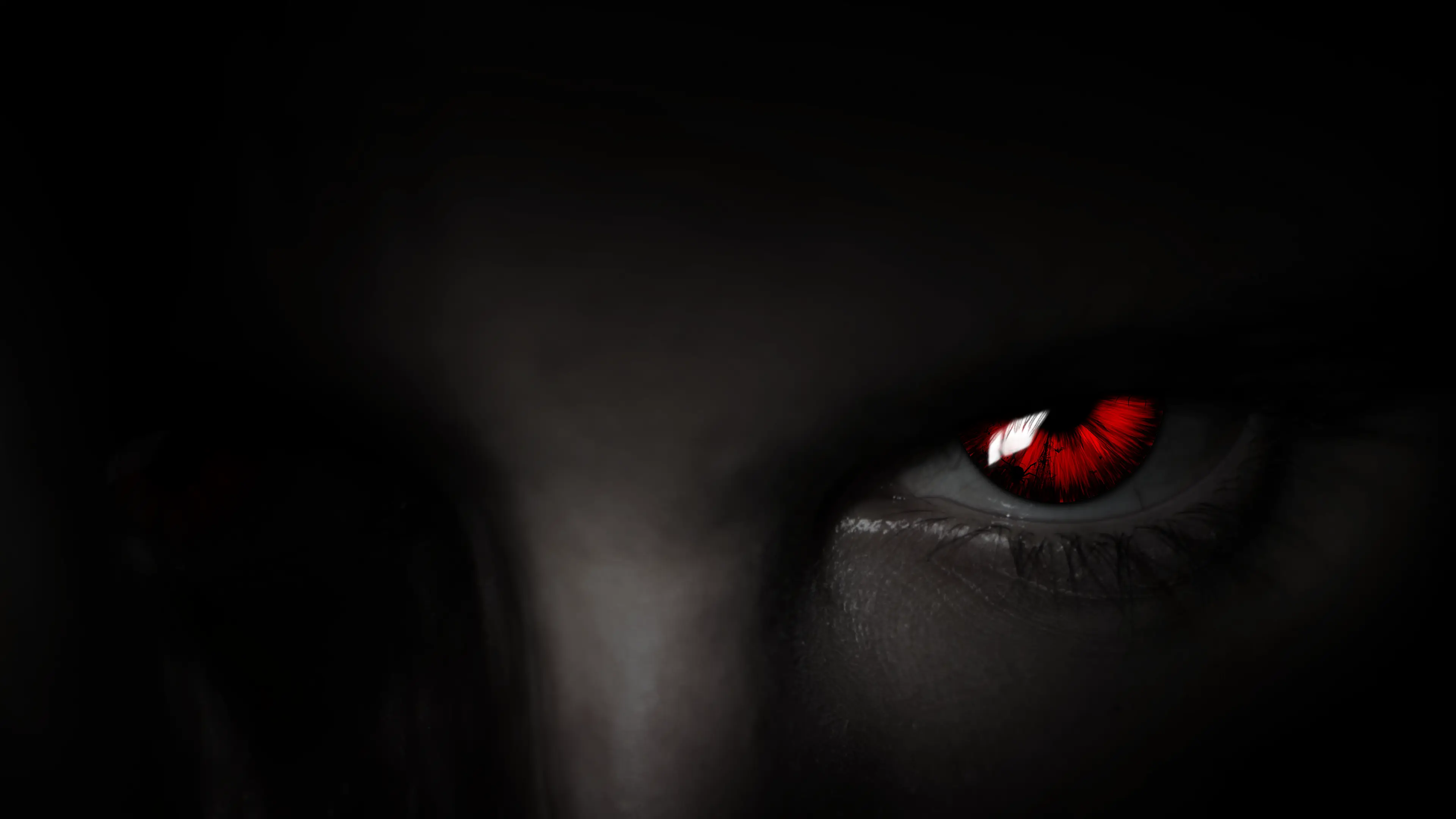 Female Vampire Red Eyes