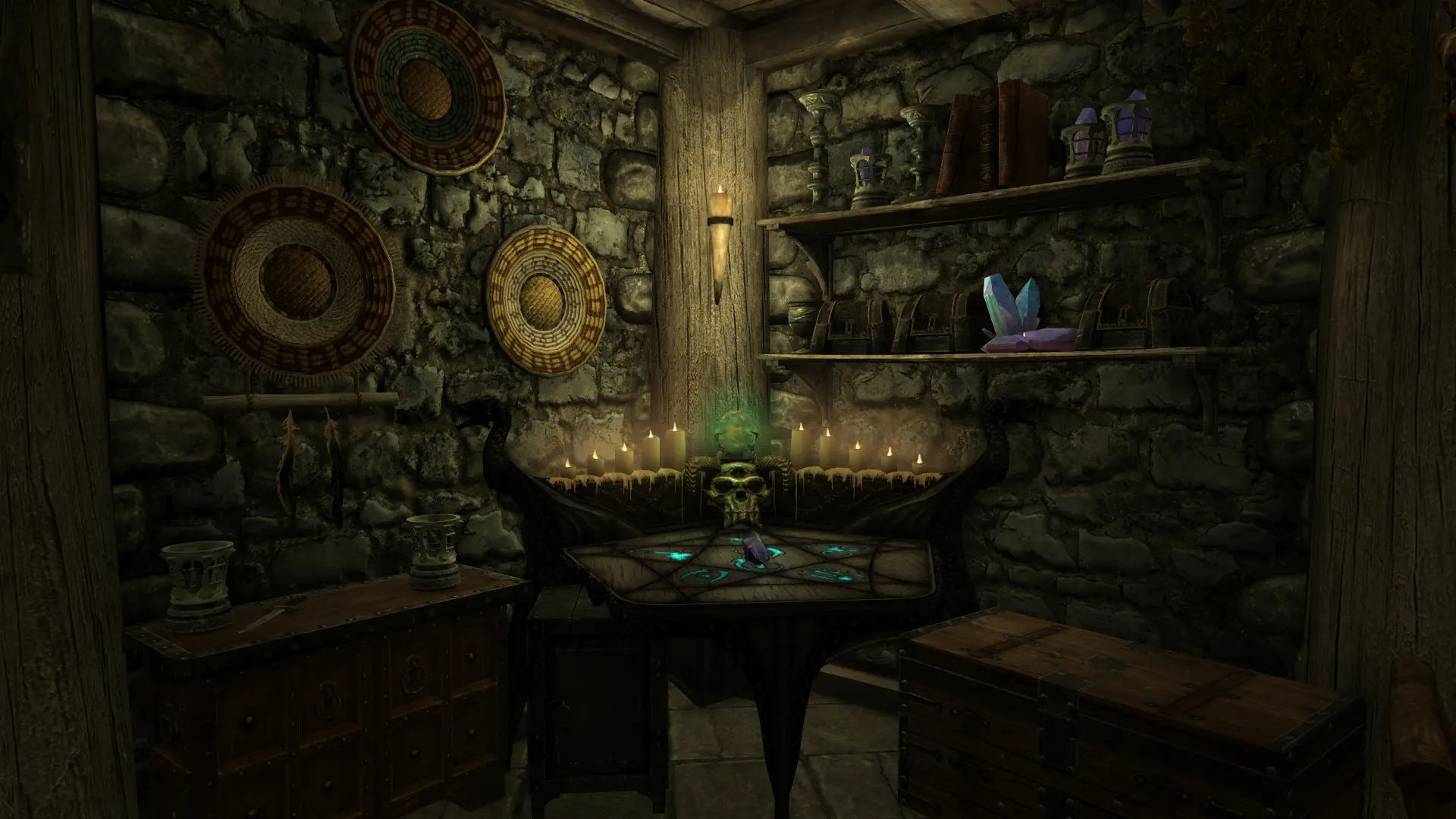 Breezehome Basement (Crafting and Storage) at Skyrim Special Edition ...