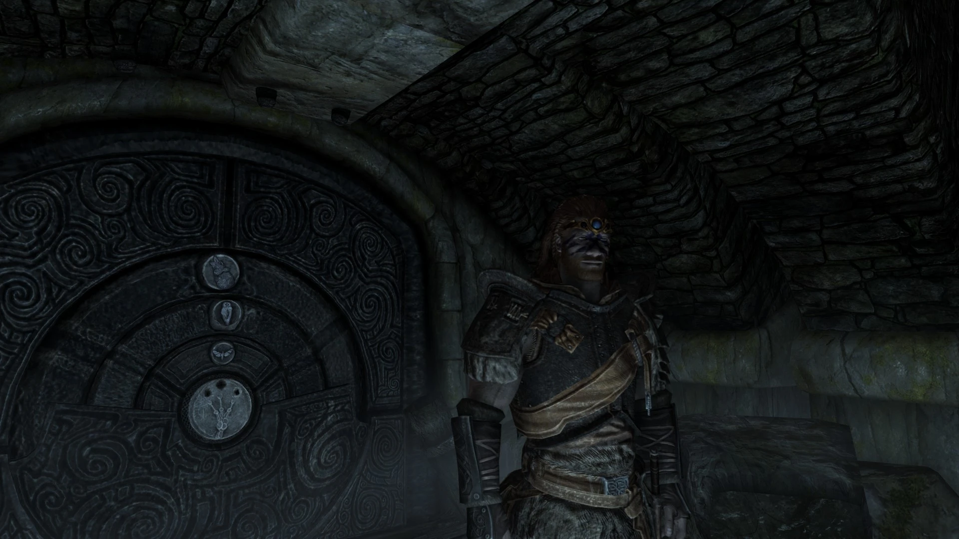 skyrim special edition one handed swords on back
