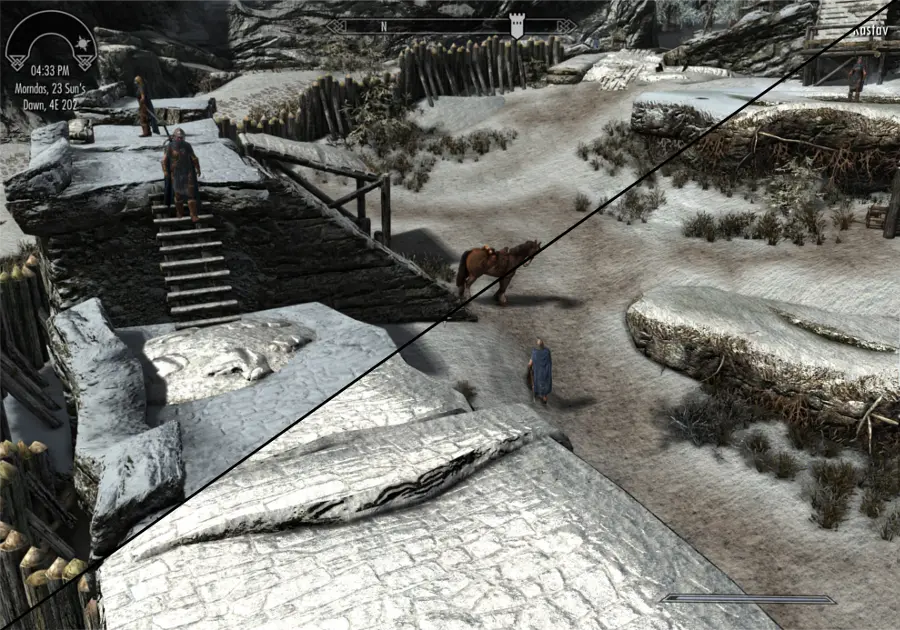 skyrim se disable snow shader