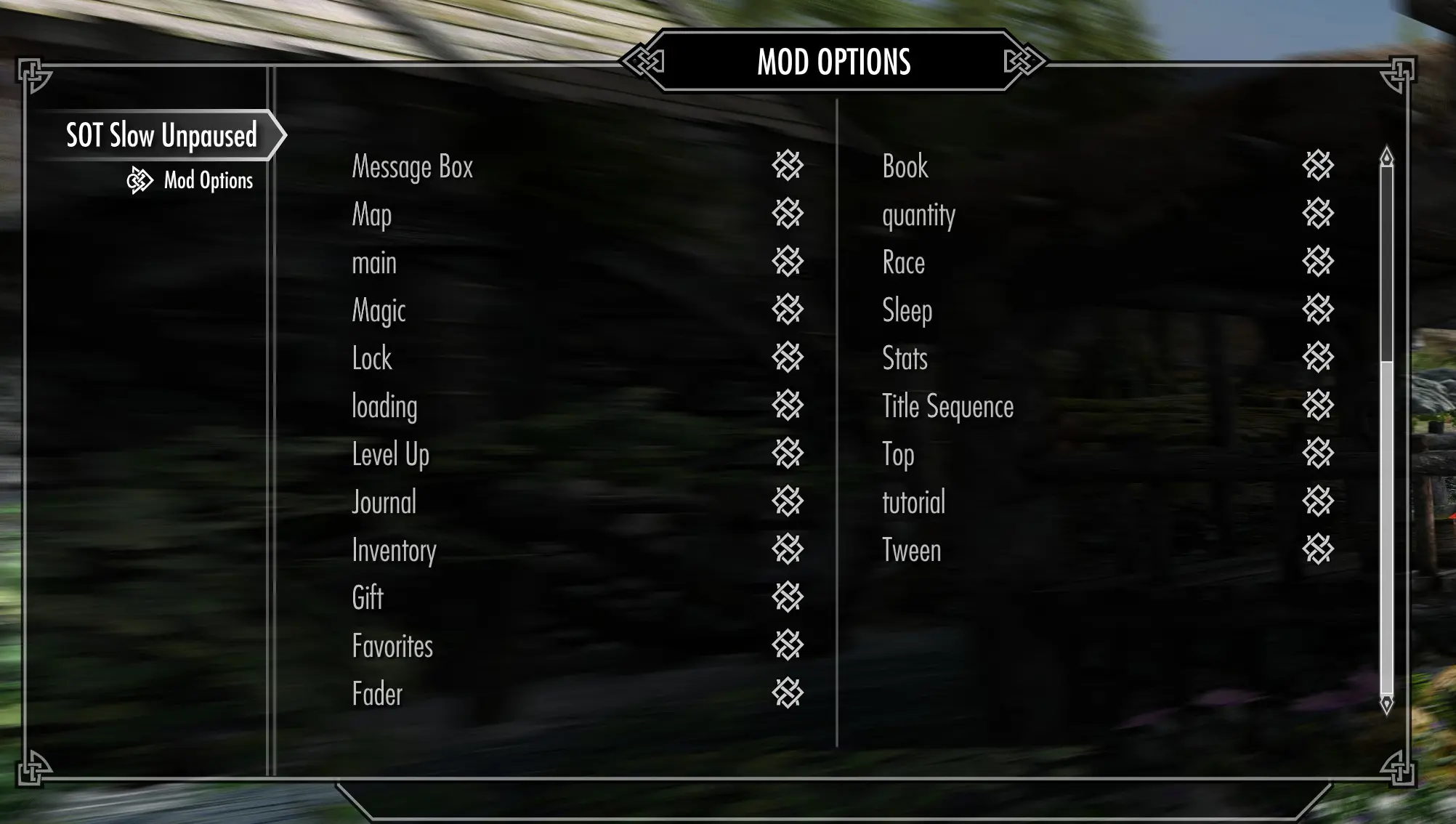 skyrim quick menu overhaul