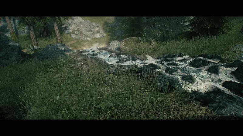 skyrim lush trees and grass