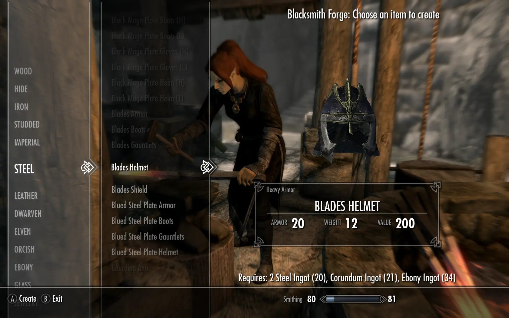 Craft Blades Armor at Skyrim Special Edition Nexus - Mods and Community