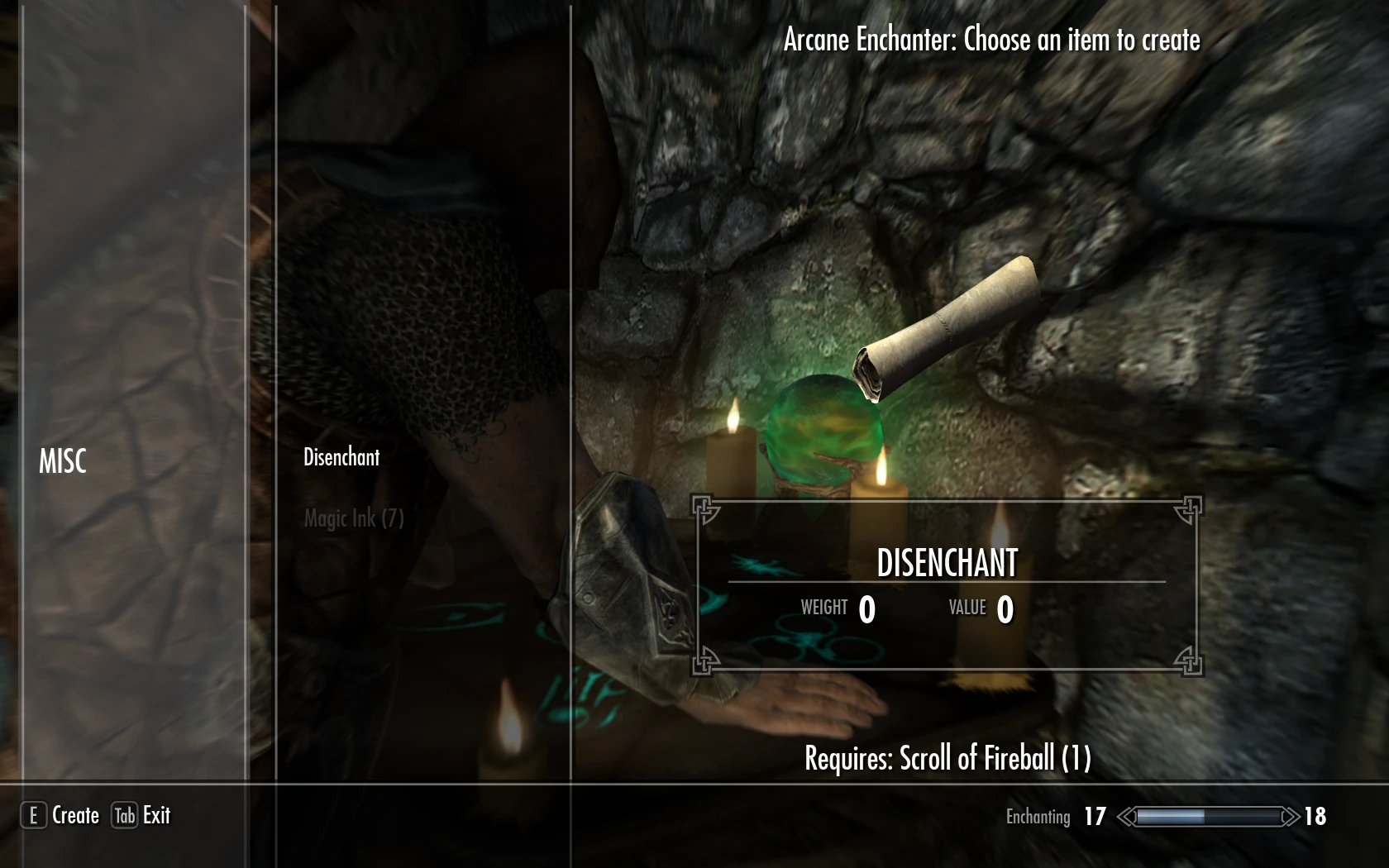 Scroll enchant weapon. Skyrim Scrolls Crafting.