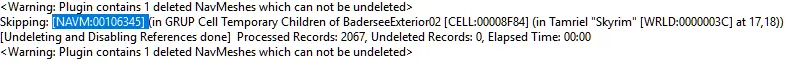 skyrim sseedit cleaning navemeshes