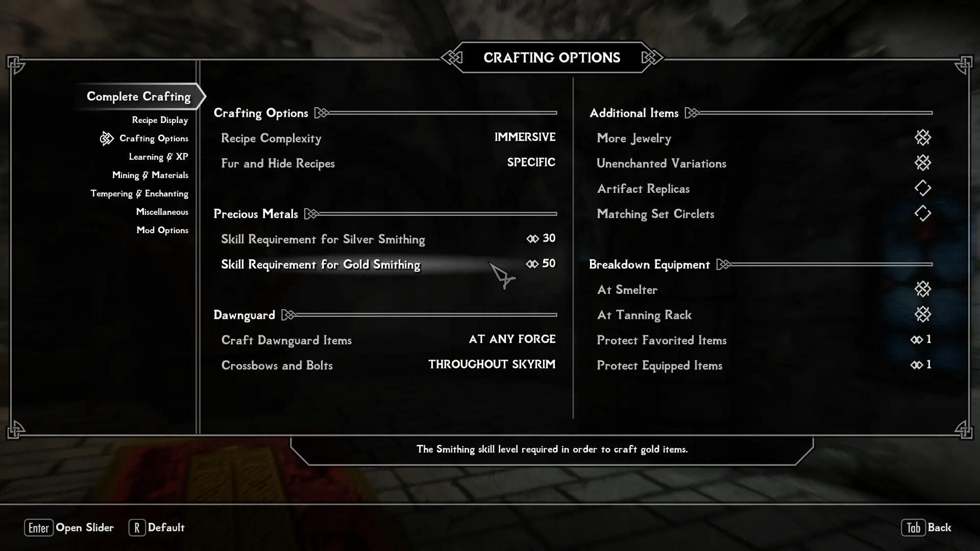 MCM Menu Setup at Skyrim Special Edition Nexus - Mods and Community