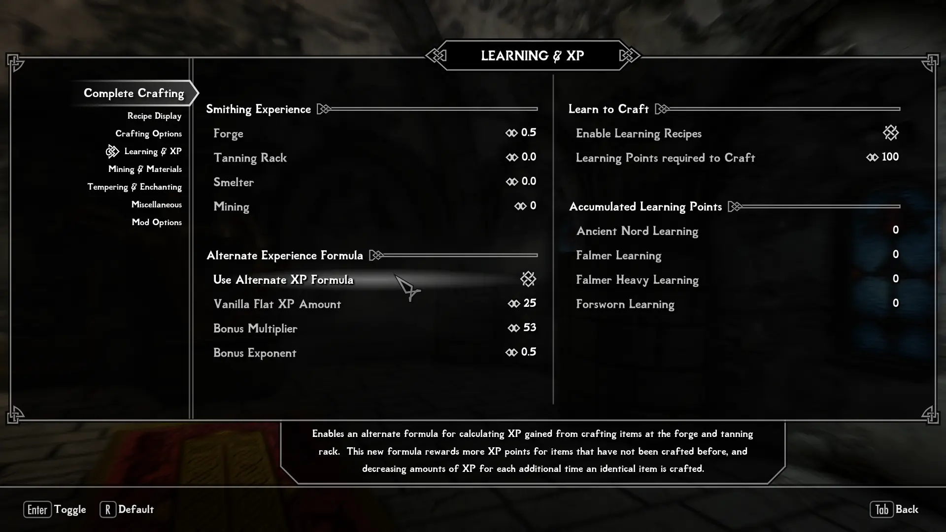 MCM Menu Setup at Skyrim Special Edition Nexus - Mods and Community