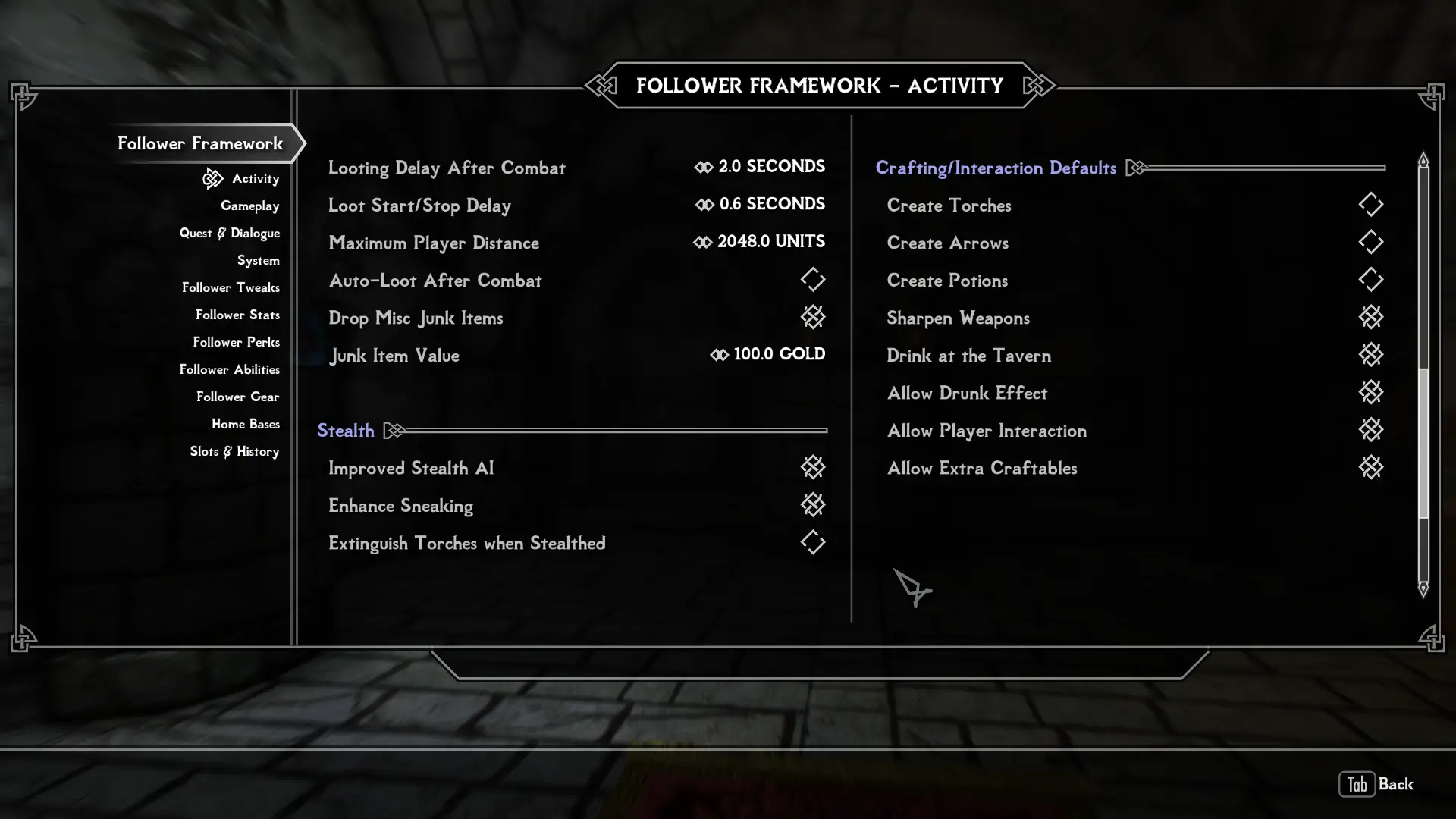 MCM Menu Setup at Skyrim Special Edition Nexus - Mods and Community