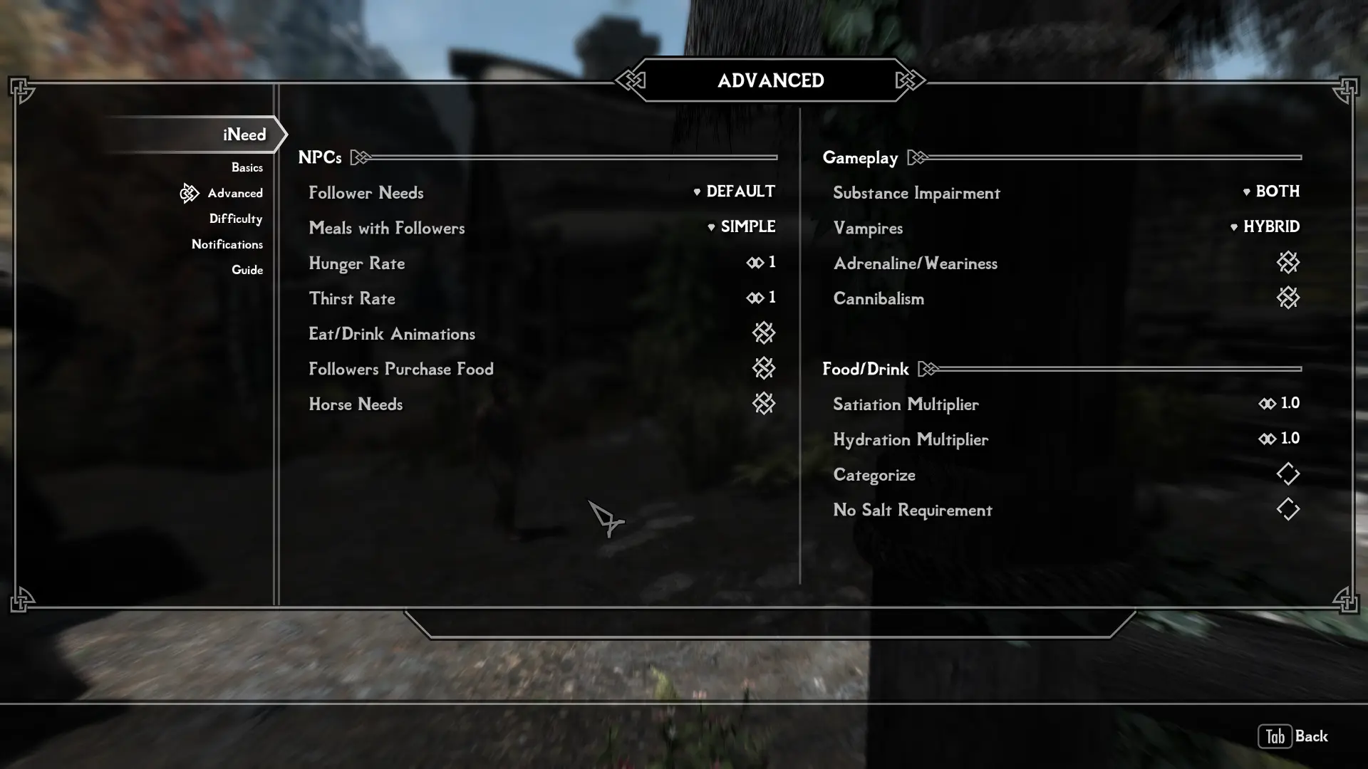 MCM Menu Setup at Skyrim Special Edition Nexus - Mods and Community