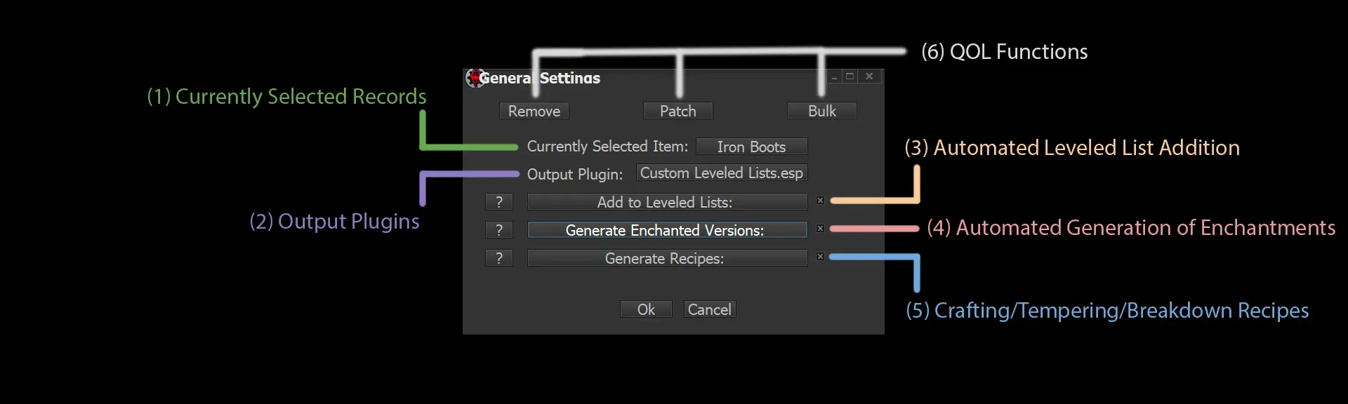 how to use tes5edit to make level list