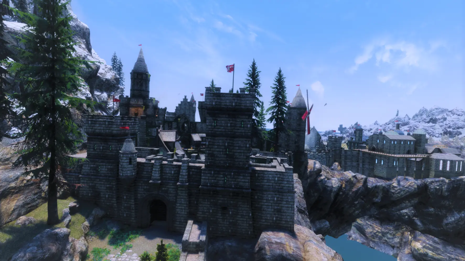 Solitude Towers Flags Sse At Skyrim Special Edition Nexus - Mods And 