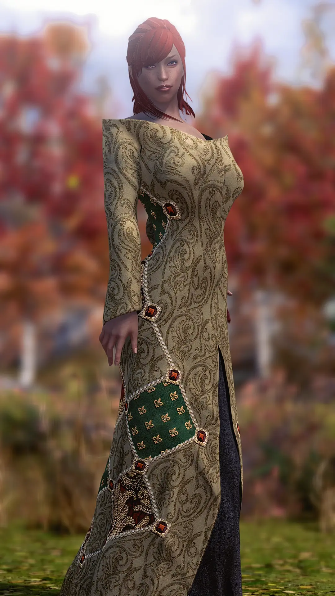 Noblesse Oblige And Noble Dress Sse Cbbe Bodyslide At Skyrim Special Edition Nexus Mods And
