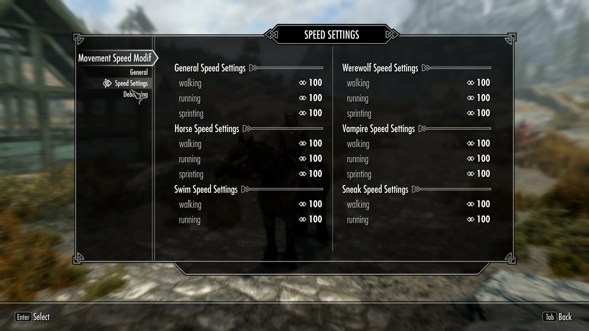 Movement Speed Modifier at Skyrim Special Edition Nexus - Mods and ...