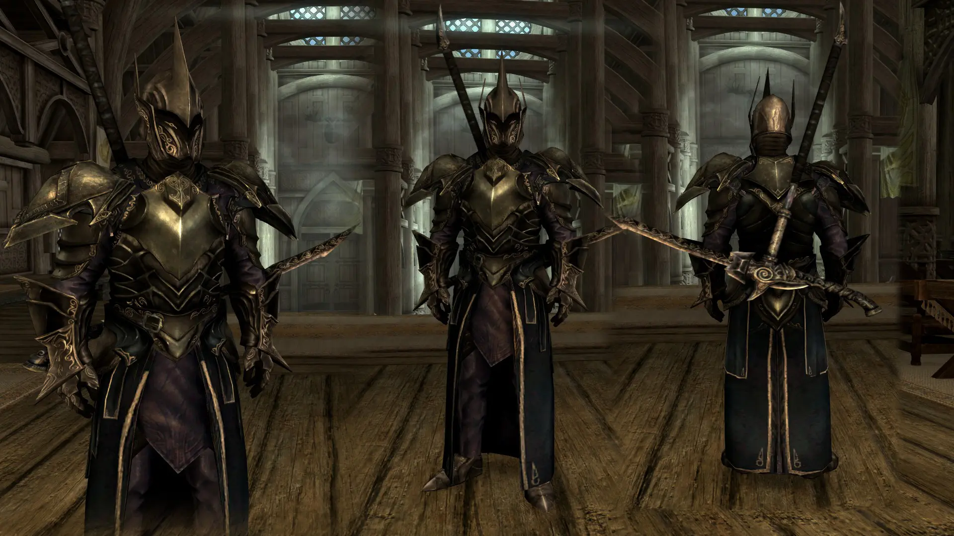 skyrim wallpaper with ebony armor at skyrim nexus mods and community.