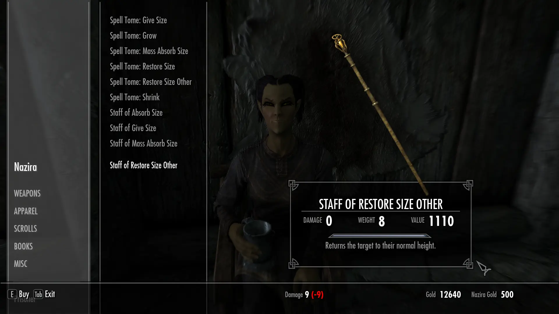 skyrim change npc appearance creation kit