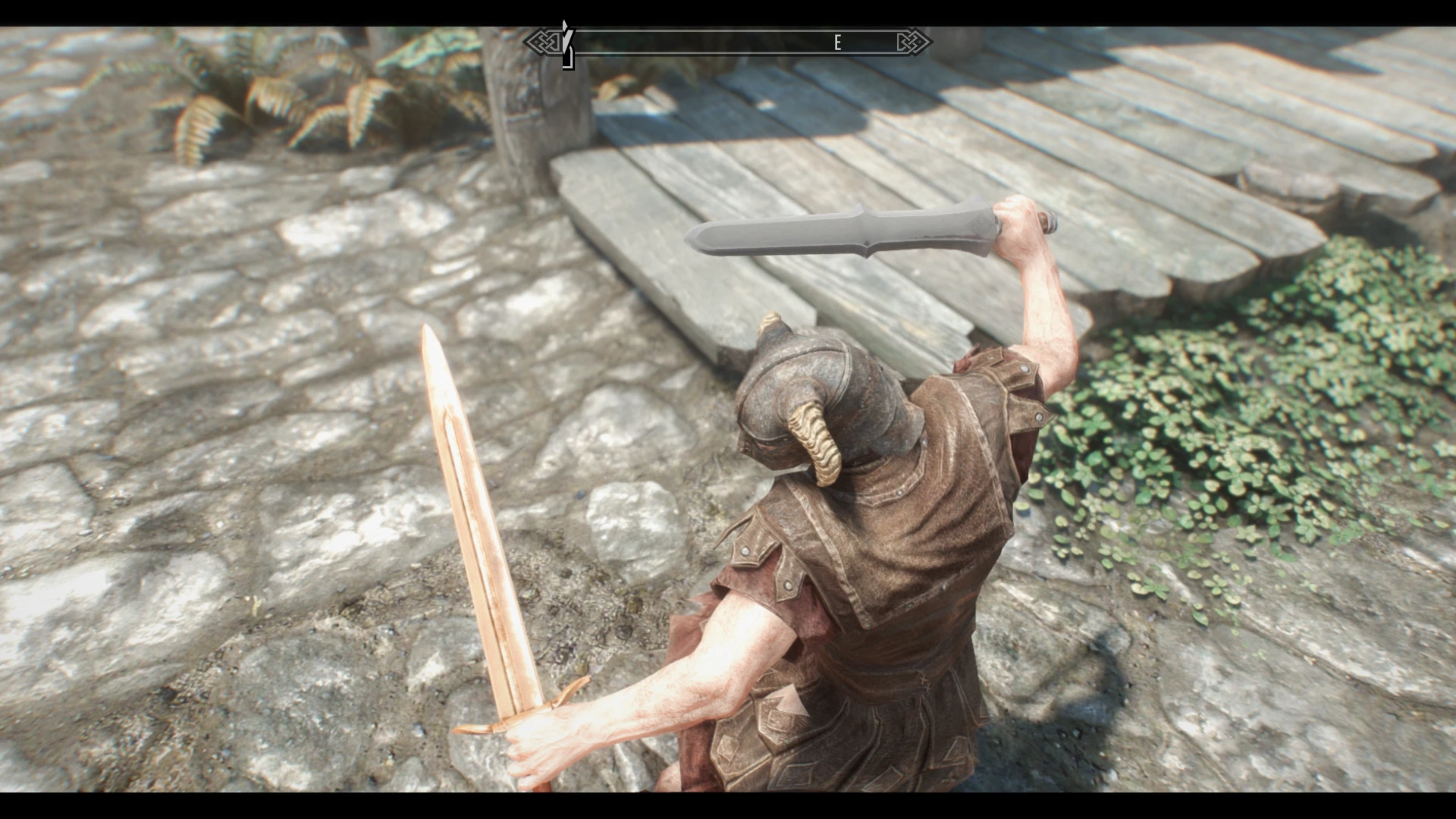 one handed sword on back skyrim special edition