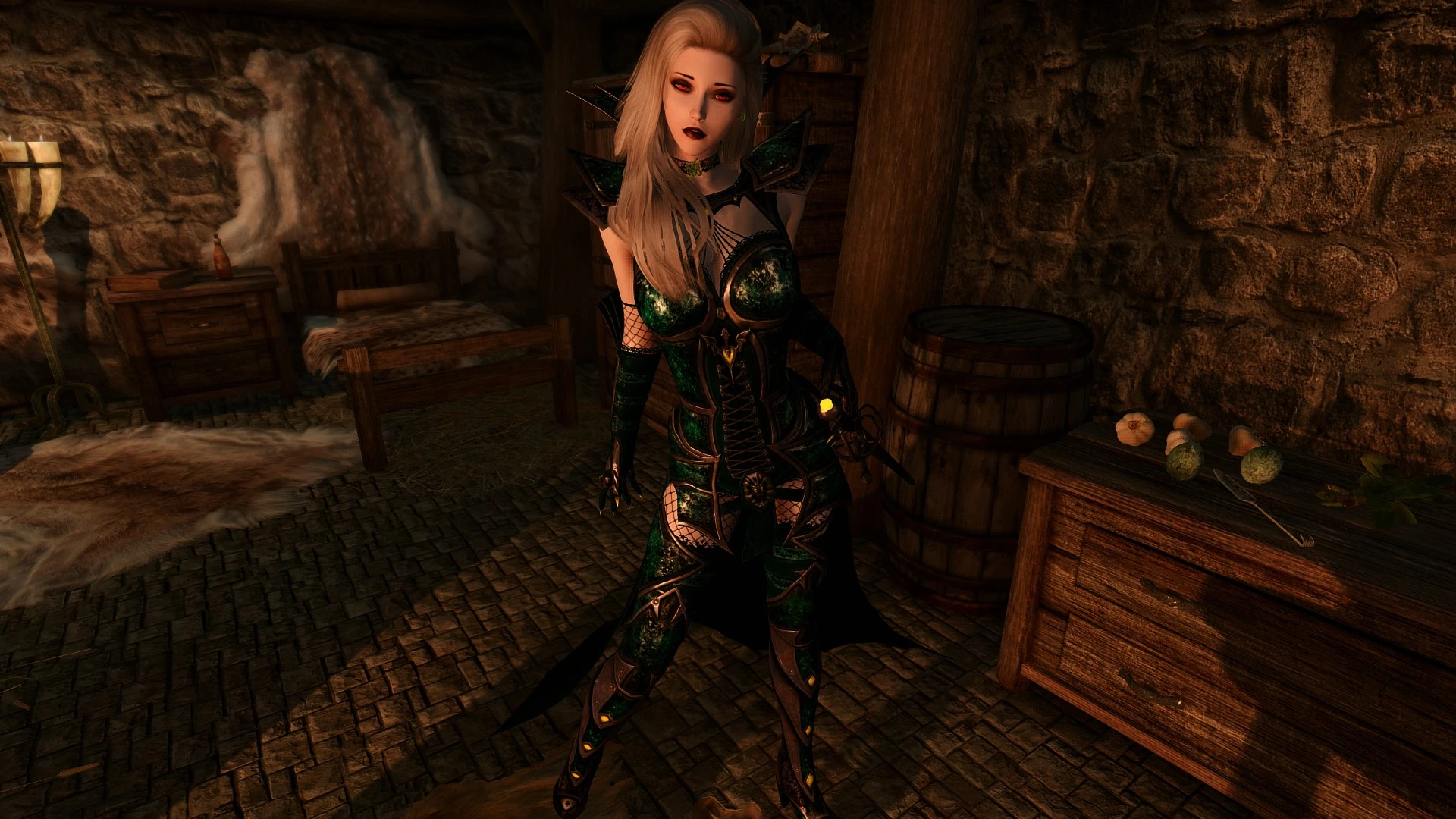RAVEN A Vampire Standalone CBBE Follower at Skyrim Special Edition.