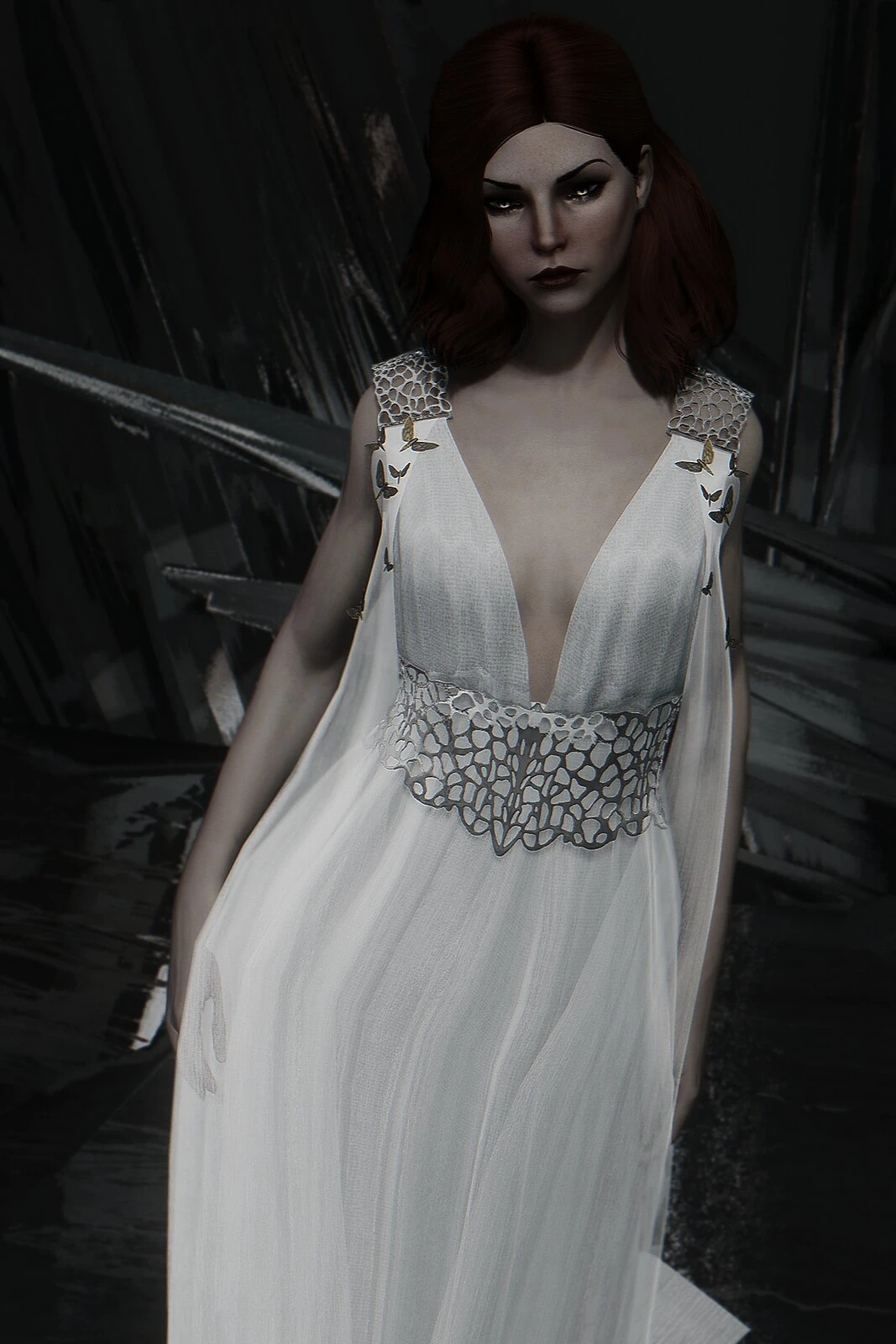 SC - Dragon's Whisper Gown at Skyrim Special Edition Nexus - Mods and