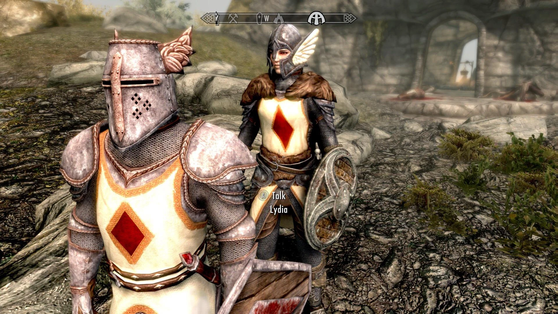 skyrim crusader king armor makes game crash