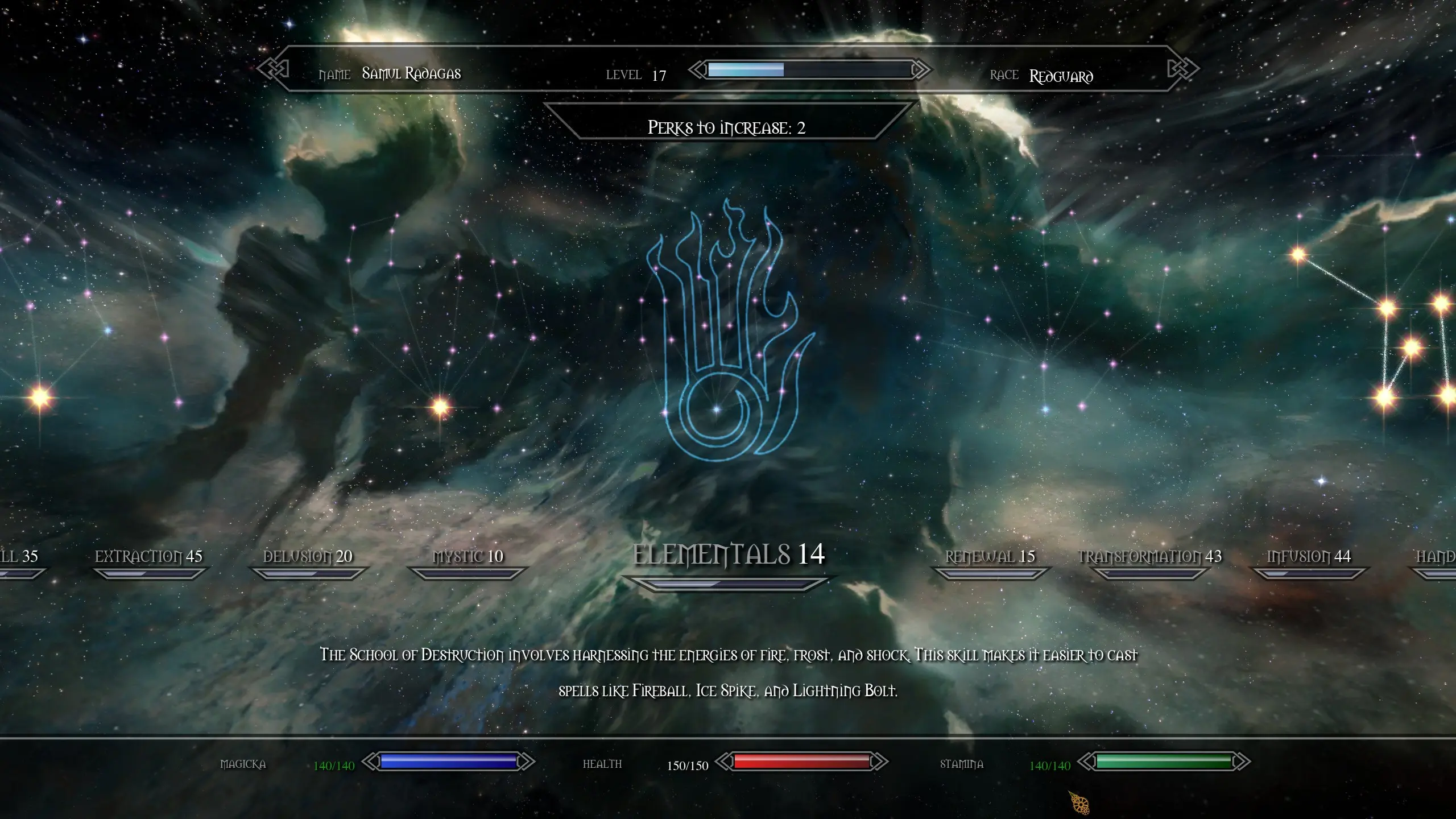 skyrim special edition perk mod