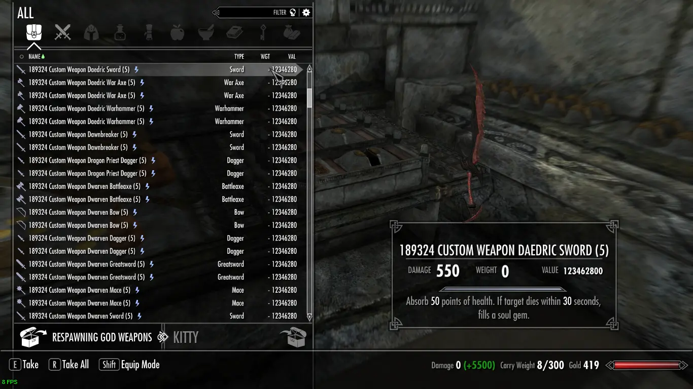 God Item Cheat Shack at Skyrim Special Edition Nexus - Mods and Community