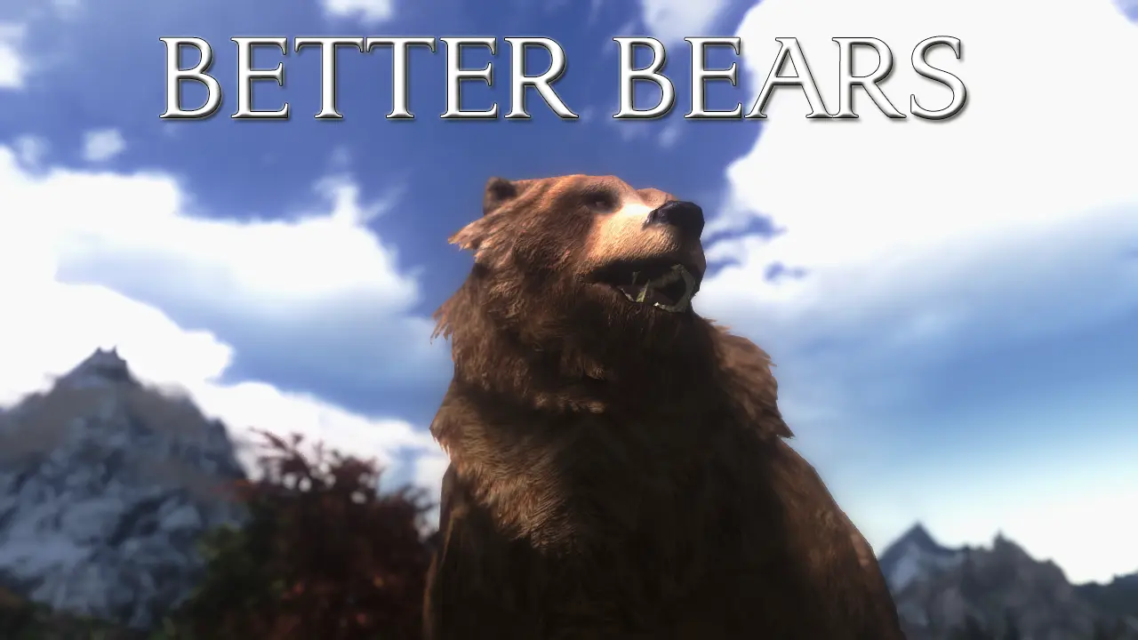 Bear mod. Skyrim se Bear пещерный. Good Bear.