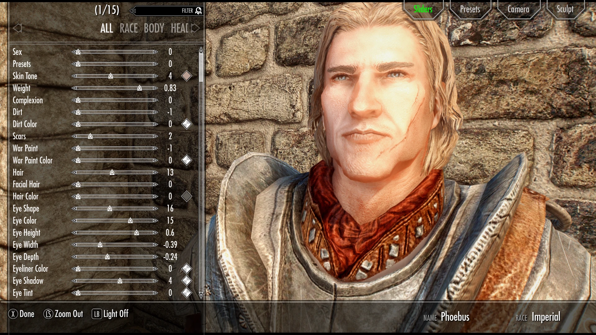 Phoebus - Chivalrous Imperial Soldier Preset At Skyrim Special Edition 